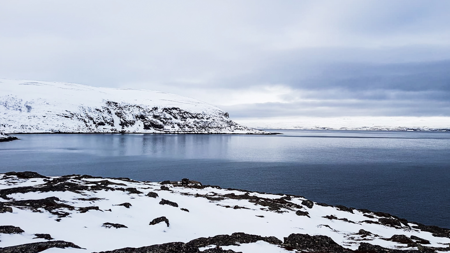 Ice Sea with snowy fells