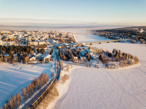 Rovaniemi City from air